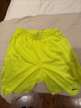 Nike Men’s Bright Neon Yellow Training Shorts